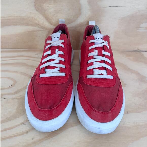 Cole Haan - GrandPro Rally Canvas Court- Sneakers - Red - Men's - 10.5M - C34714 - Picture 2 of 9